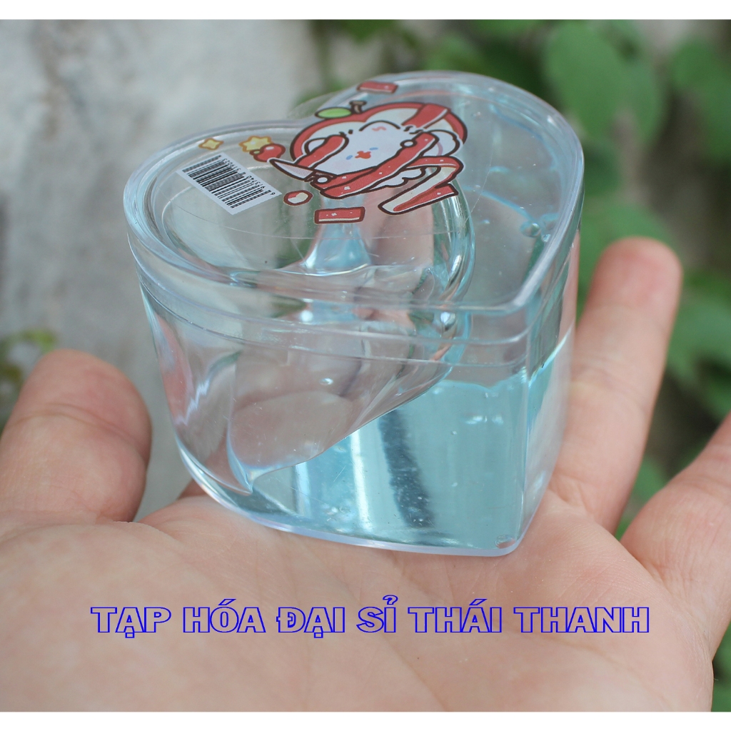 Slim - Slam trong suốt màu Pastel mềm dẻo hình TIM