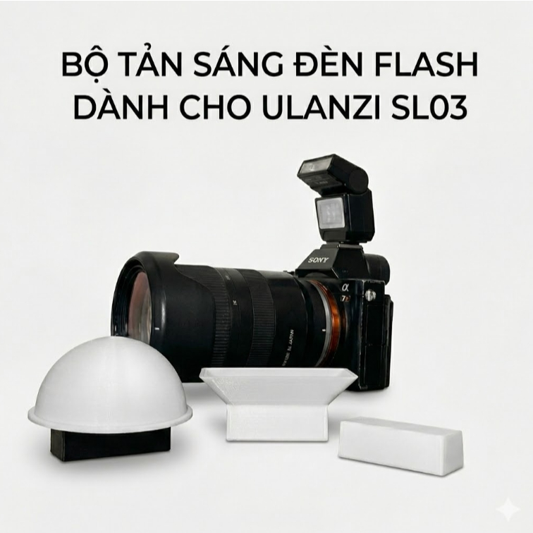Tản Sáng Cho Đèn Flash Mini SL03 - Diffusion for Ulanzi SL03 - NaytraDIY
