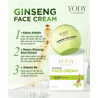[L x Yody] Kem Sâm Nhung Phục Hồi Da Yody Kem 20g Giúp Khỏe Da - Hũ 10g Tiết Kiệm - Hũ 5g Dùng Thử