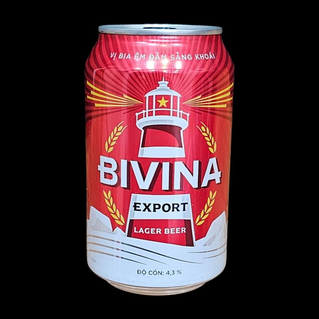 (thưởng thức và sưu tầm) hạn sử dụng tháng 12/2026 01 lon bia Bivina Export Việt Nam 330ml