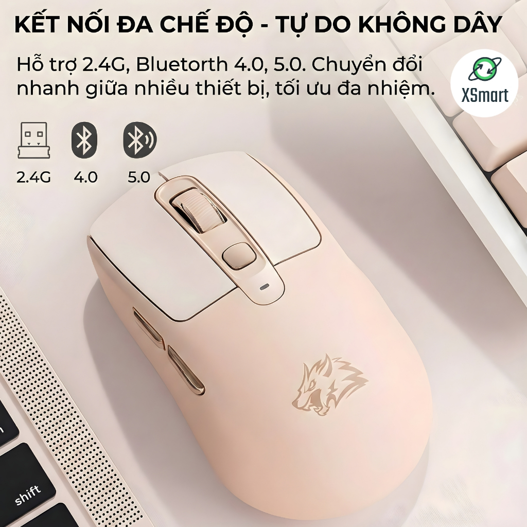 Combo Bộ Phím Và Chuột Silent FreeWolf M68SE Led 7 Màu Gõ Êm Giảm Ồn Keycap ABS Tương Thích Pc Lap | BigBuy360 - bigbuy360.vn