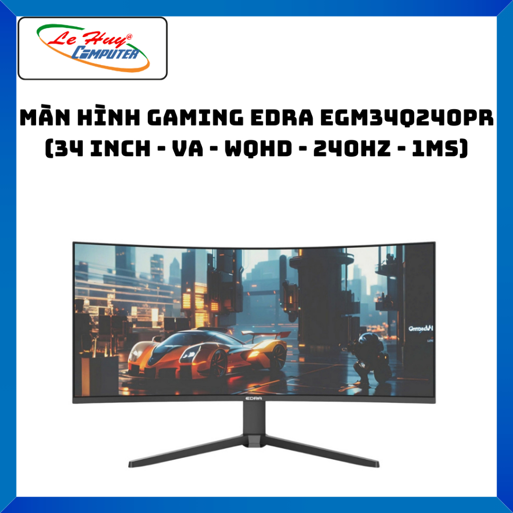 Màn Hình Máy Tính Gaming EDRA EGM34Q240PR 34 inch - Hàng Chính Hãng