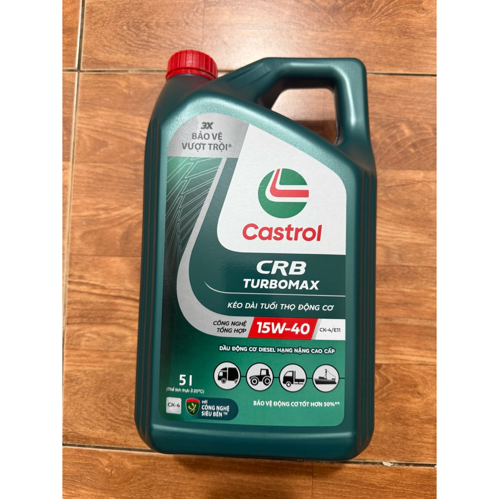Dầu nhớt CASTROL CRB 15w40 can 5lít