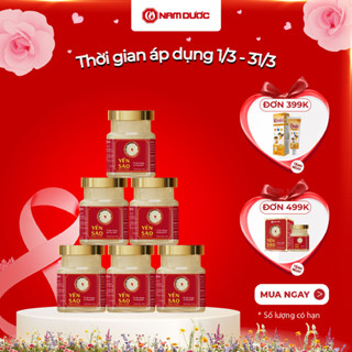 [COMBO] Yến sào Nam Dược - tổ yến chưng đường phèn, hộp 1 lọ x 70ml