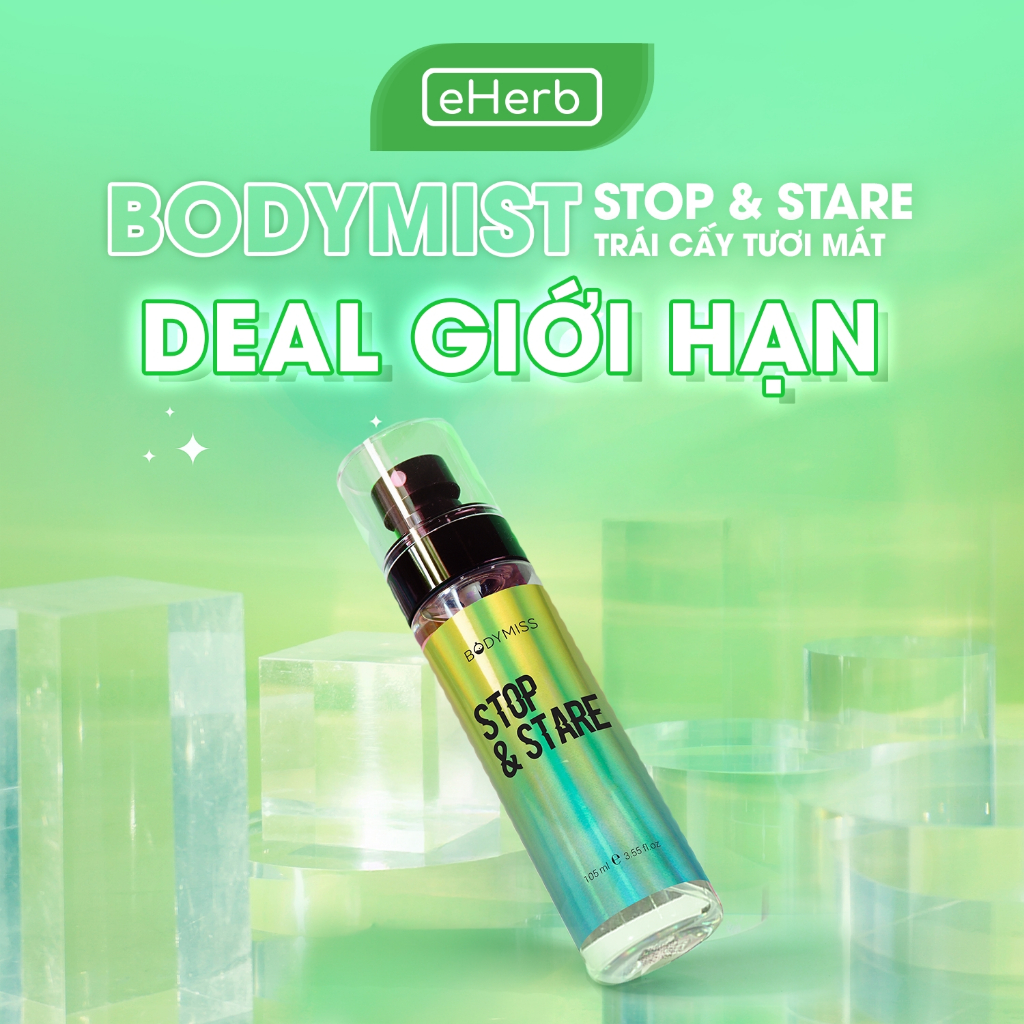 [GIFT] Body Mist Nước Hoa Stop & Stare Hương Trái Cây Lưu Hương Đến 6H BODYMISS