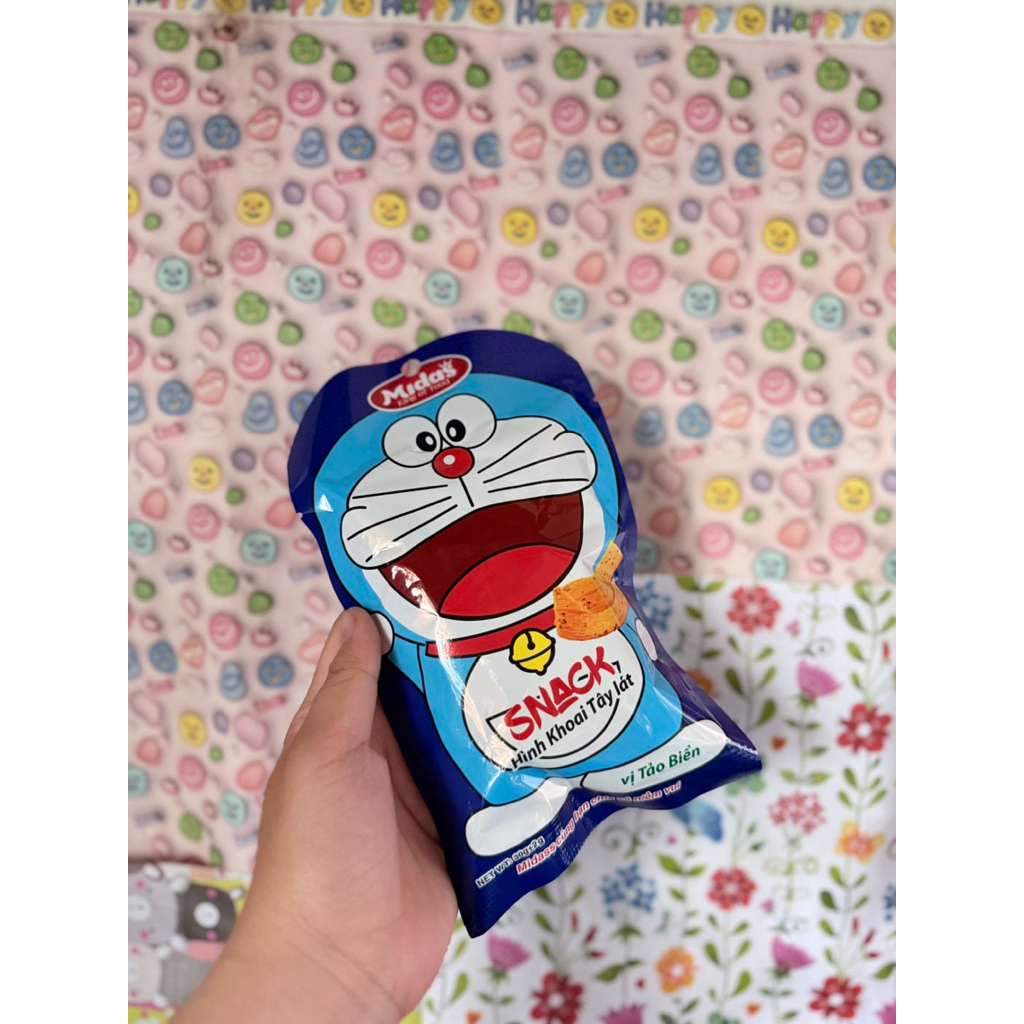 [mua 5 tặng 1] giá sỉ BÁNH SNACK ĐOREMON KHOAI TÂY LÁT MIDAS - Hàng date mới