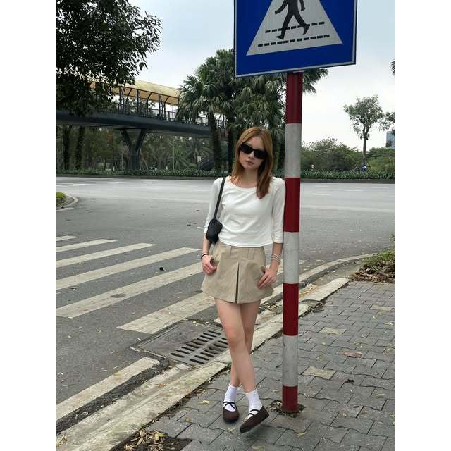 🌼 𝐉𝐨𝐞𝐥𝐥𝐚: 🌿 Sage Pleat Skort – made by Joella 🌿