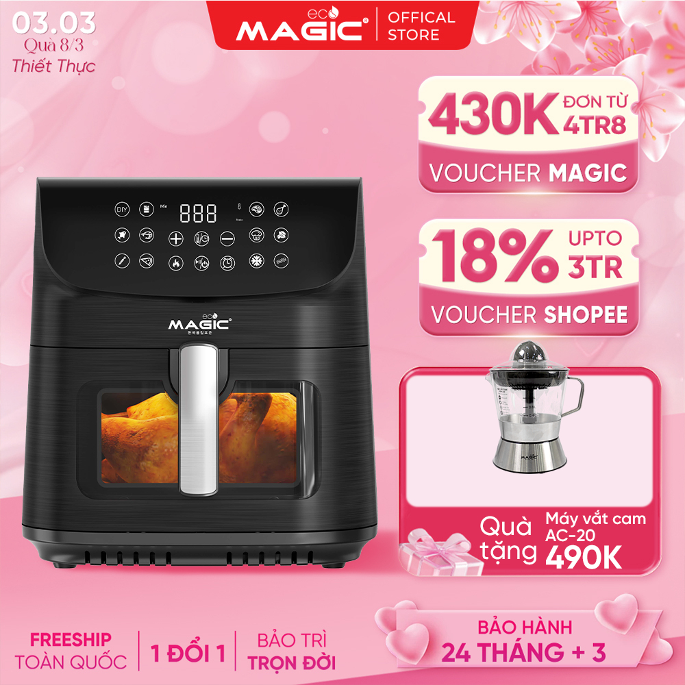 Nồi Chiên Không Dầu Magic AC-124 6L - Tiện Lợi, Khỏe Mạnh