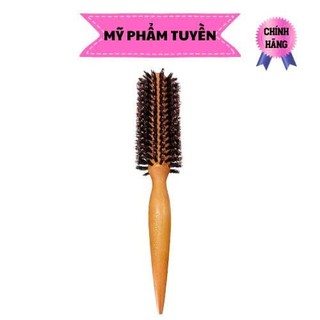 LƯỢC TRÒN SẤY TÓC TẠO KIỂU CÁN GỖ ( 25K-35K) ( có lông)