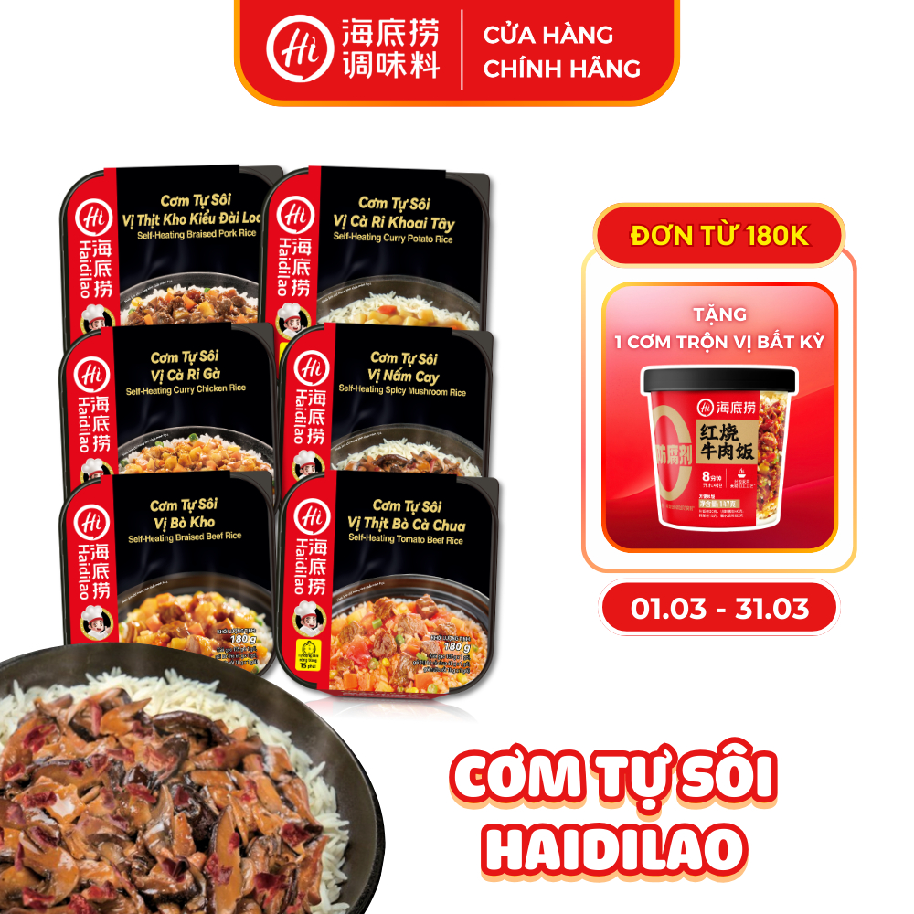 Cơm Tự Sôi Haidilao Bữa Ăn Tiện Lợi Đủ Chất Cho Dân Văn Phòng, Sinh Viên