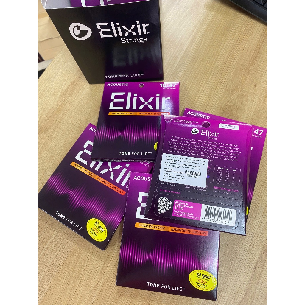 Dây guitar acoustic Elixir chính hãng nhiều size