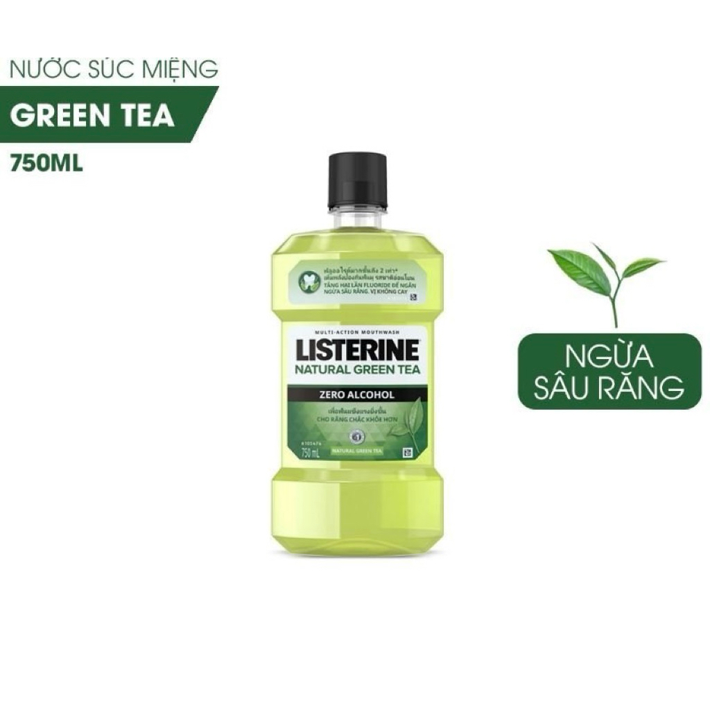 Nước súc miệng Listerine trà xanh 750ml
