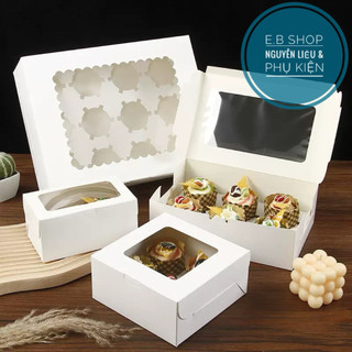 20 CHIẾC HỘP GIẤY ĐỰNG BÁNH CUPCAKE 6 CUP