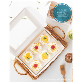 20 CHIẾC HỘP GIẤY ĐỰNG BÁNH CUPCAKE 6 CUP