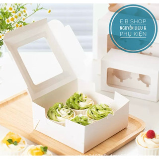 20 CHIẾC HỘP GIẤY ĐỰNG BÁNH CUPCAKE 6 CUP