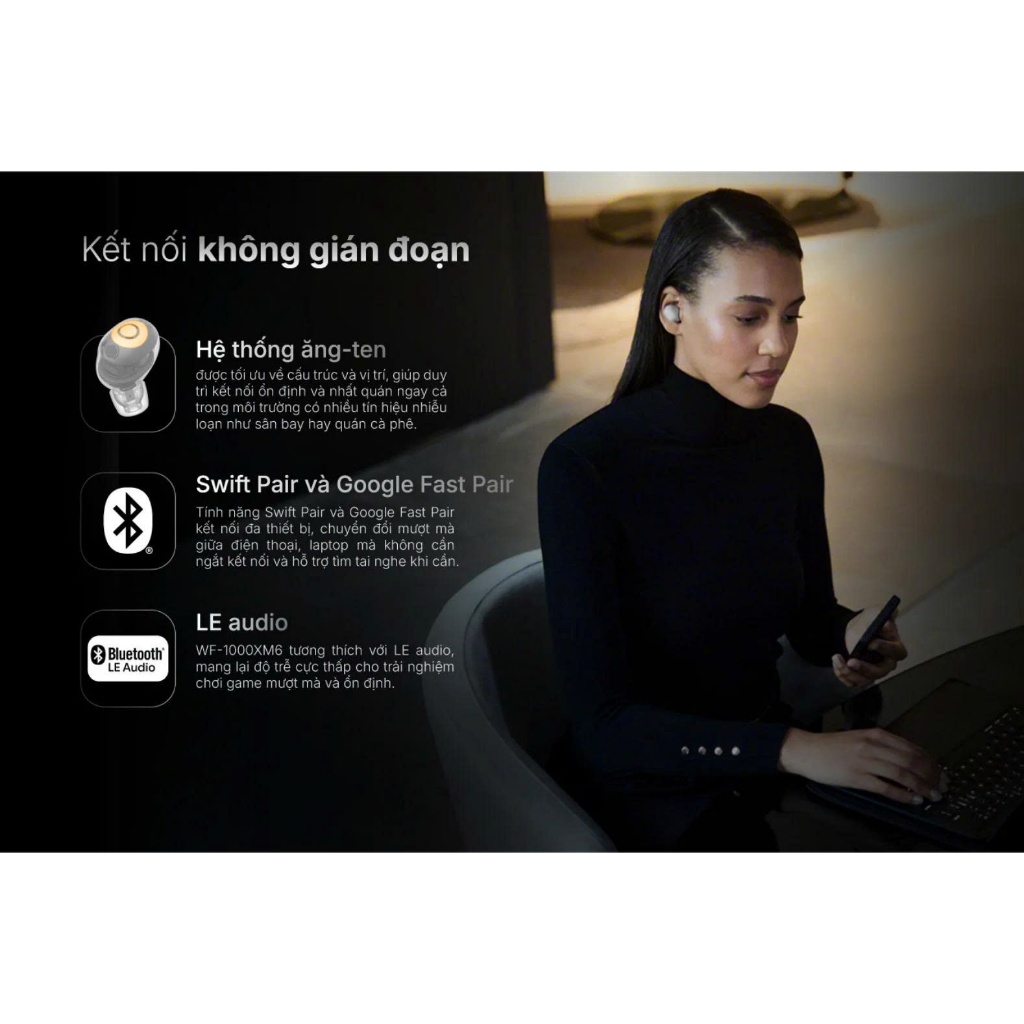 [New] Tai nghe chống ồn không dây Sony WF-1000XM6 | BigBuy360 - bigbuy360.vn