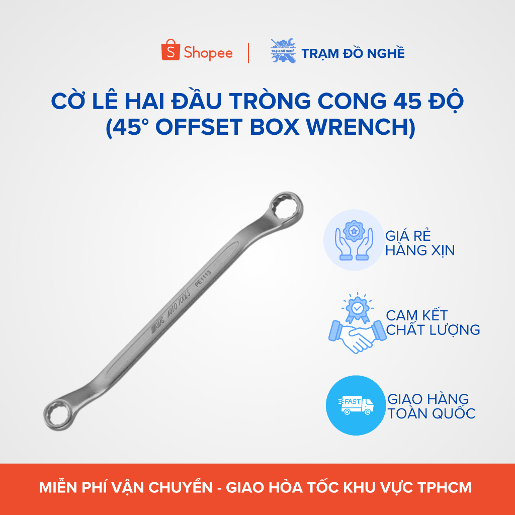 Cờ lê 2 đầu vòng(14x15) , model: JTC-PE1415