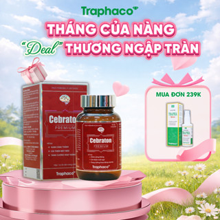 TPBVSK Cebraton Premium -  Viên Uống Bổ Não, Hỗ Trợ Tăng Tập Trung, Giảm Căng Thẳng Đau Đầu Và Cải Thiện Mất Ngủ