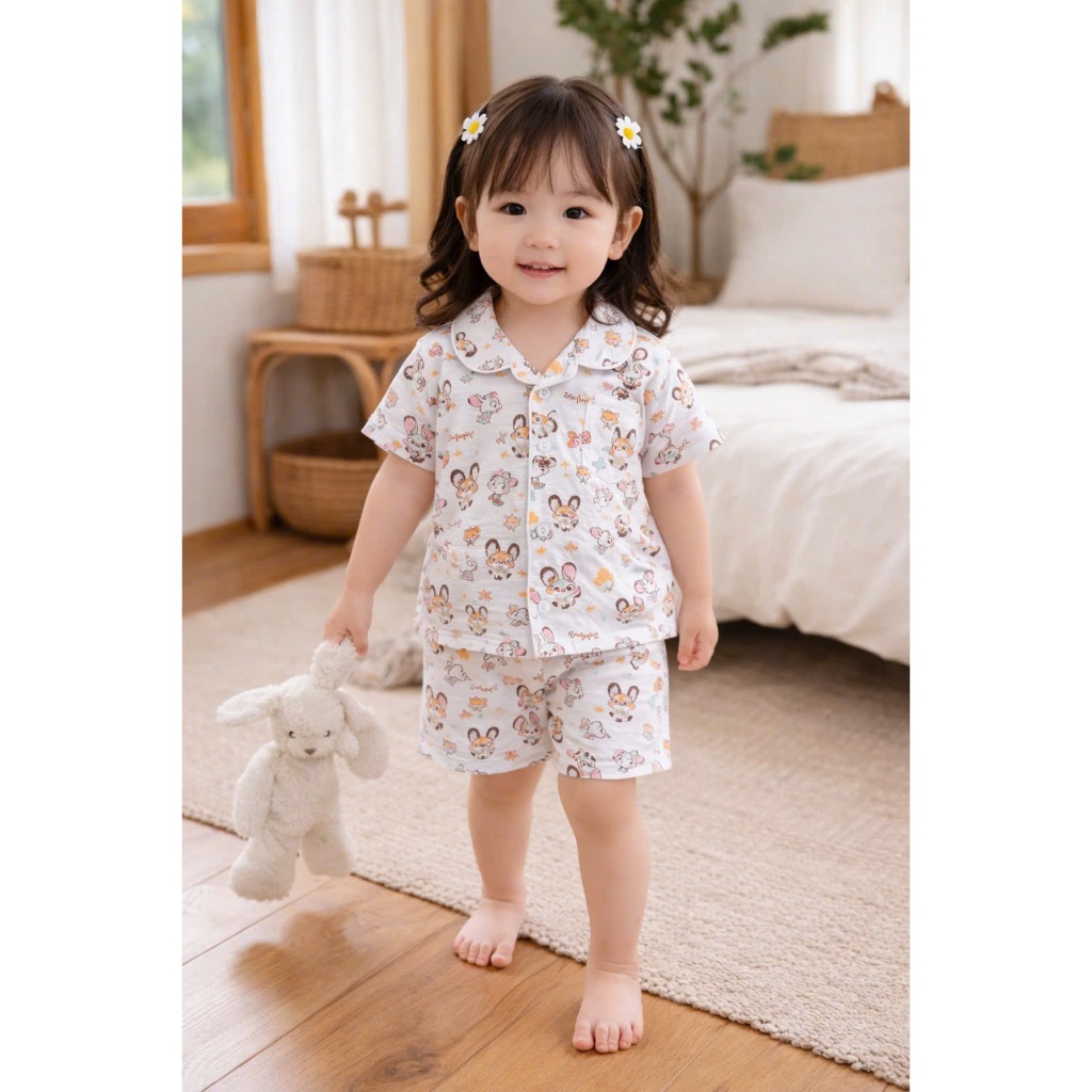 XẢ B198 - SET PIJAMA THỎ ZOOTAPIA