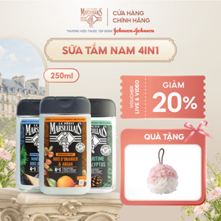 Sữa Tắm 4 in 1 Nam 92% Thiên Nhiên Le Petit Marseillais Nhiều Mùi Hương 250ml
