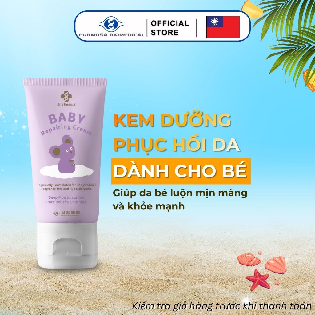 Kem Dưỡng Phục Hồi Da Cho Bé Dr's Formula Baby Repairing Cream 100g