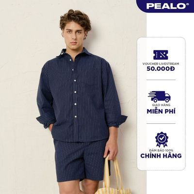 Đồ Bộ Nam Sơ Mi Dài Tay PEALO Chất Liệu Cao Cấp SPT2