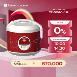 Nồi Cơm Điện Cuckoo 1.8 lít CR-1001V - Lòng nồi chóng dính - Hàng Chính hãng- Bảo hành 2 năm