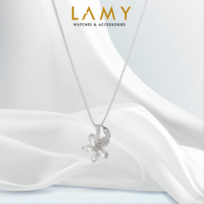 Dây chuyền bạc nữ LAMY Sparking Champa Flower Neckplace Silver 6143