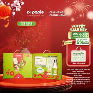 Bộ quà tặng Mẹ Tròn Con Vuông Dr.Papie combo đi sinh tiện lợi, hành trang đón bé chào đời