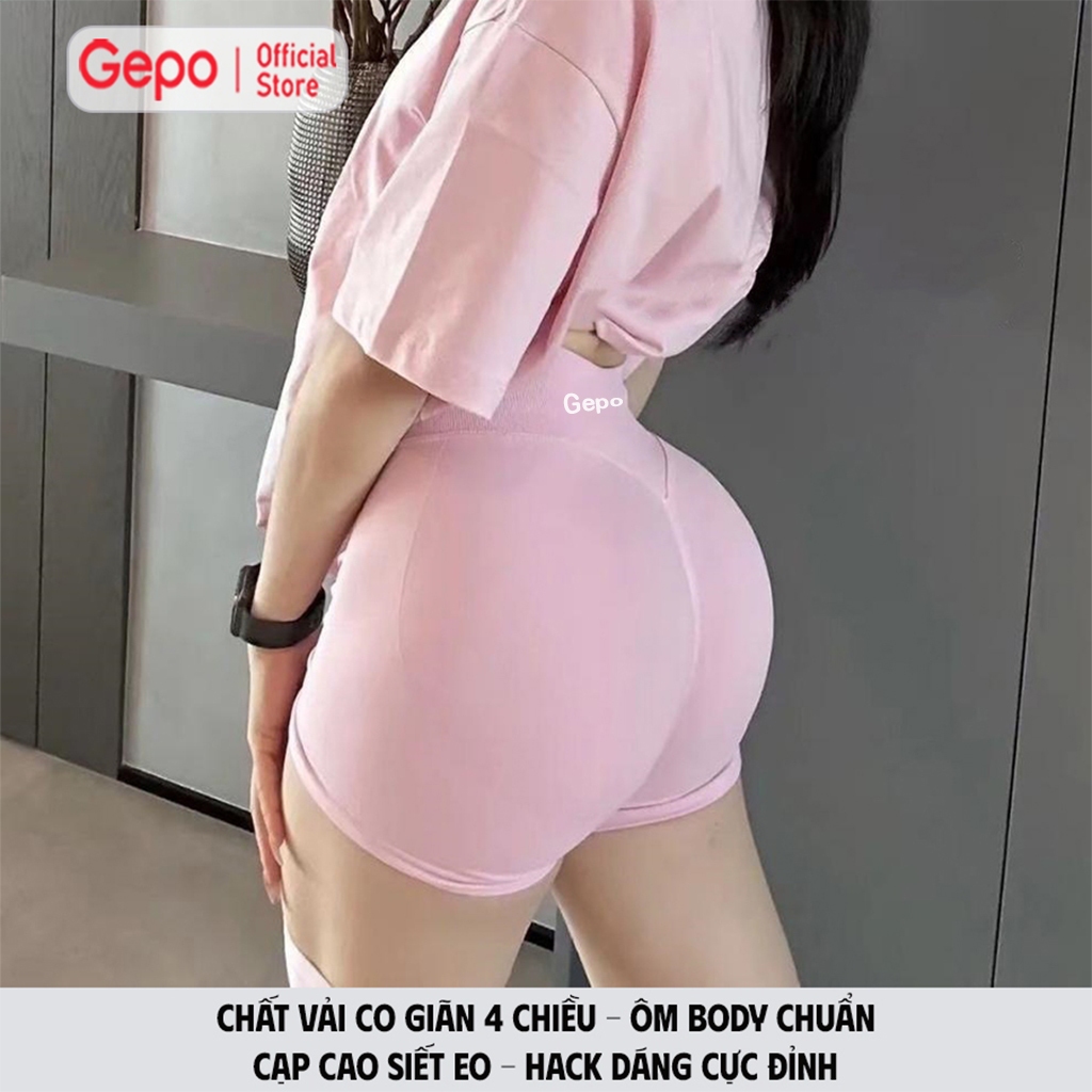 GEPO Quần Short Đùi Tập Gym Cạp Cao Lưng V Có Chun Bản Nâng Cấp 10%Elsaten GP129 | BigBuy360 - bigbuy360.vn