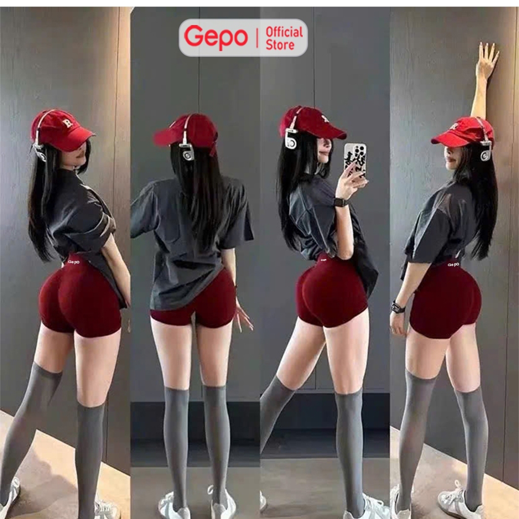 GEPO Quần Short Đùi Tập Gym Cạp Cao Lưng V Có Chun Bản Nâng Cấp 10%Elsaten GP129 | BigBuy360 - bigbuy360.vn