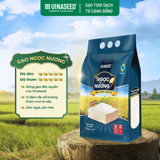 Gạo Thơm Ngọc Nương 9 Vinaseed túi 5kg - Tinh hoa lúa gạo Việt