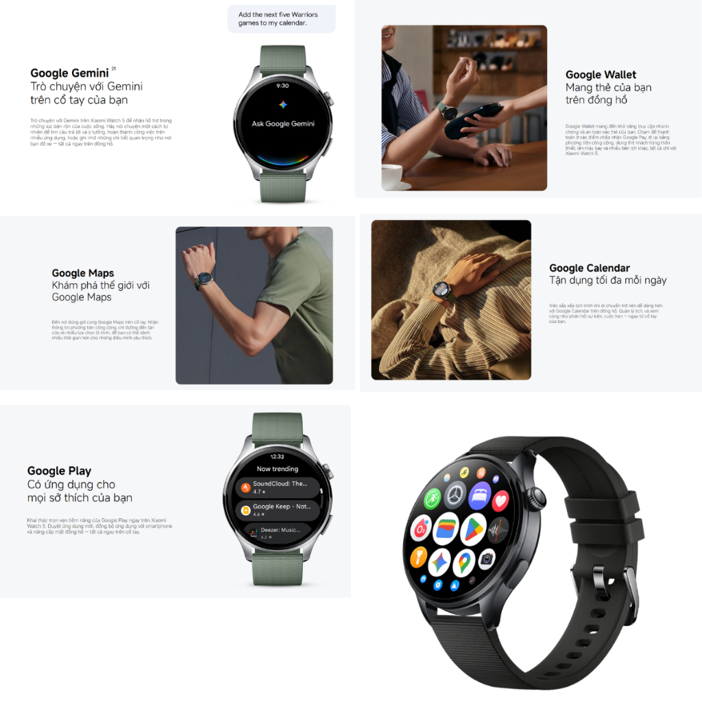 Đồng Hồ Thông Minh Xiaomi Watch 5 bản Quốc Tế - Hàng Chính Hãng Bảo Hành 12 Tháng | BigBuy360 - bigbuy360.vn