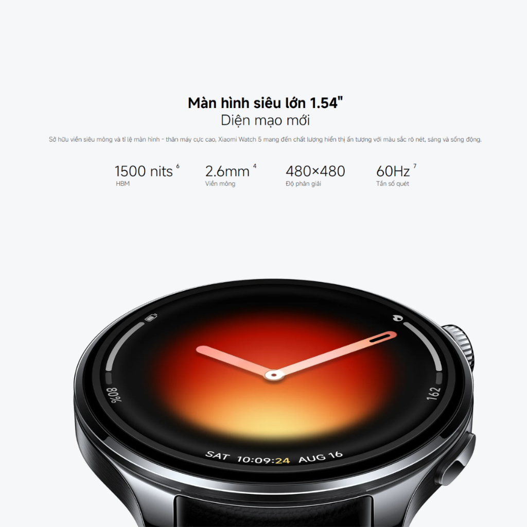 Đồng Hồ Thông Minh Xiaomi Watch 5 bản Quốc Tế - Hàng Chính Hãng Bảo Hành 12 Tháng | BigBuy360 - bigbuy360.vn