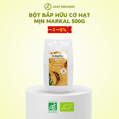 Bột bắp hữu cơ hạt mịn Markal 500g
