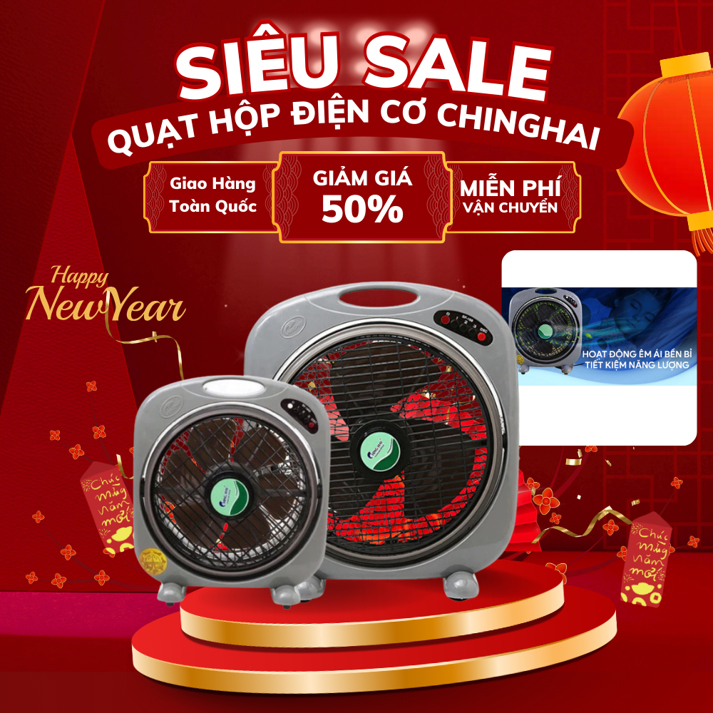 Quạt Hộp ChingHai BF168, BF1688 Chính Hãng Với Cánh Dài 35cm, Động Cơ Mạnh Mẽ, Bền Bỉ, BH 2 Năm