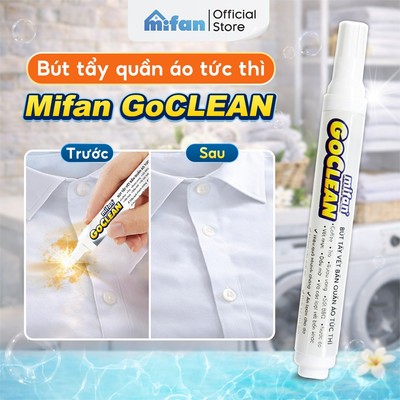 Bút Tẩy Vết Bẩn Quần Áo Tức Thì Mifan GOCLEAN 10ml - Không cần giặt, làm sạch nhanh, tiện lợi, an toàn cho mọi loại vải