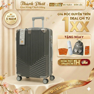 Vali Du Lịch Thành Phát ( BH 1 Đổi 1 Chính Hãng) VL13coc Nhựa ABS Chống Va Đậ, Size 20/24