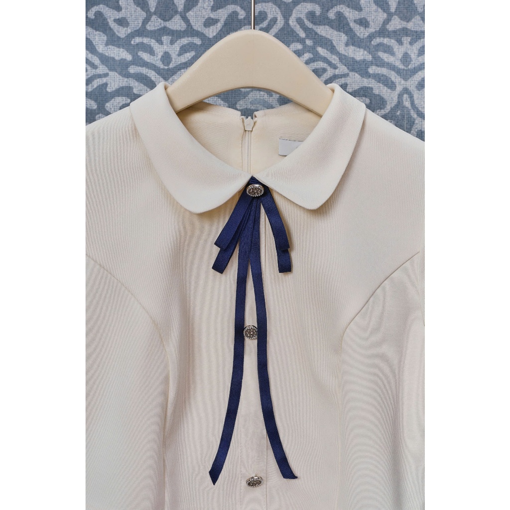 (Re:spring) Váy giả set tuýt sy cổ đá kèm nơ rời thanh lịch sang trọng thời trang Calie VX357 | BigBuy360 - bigbuy360.vn