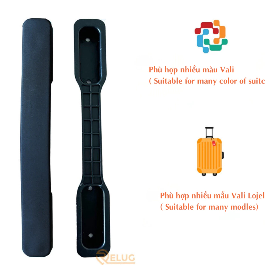 Tay cầm vali Lojel bao gồm cả ốc vít  phù hợp với nhiều mẫu vali Lojel