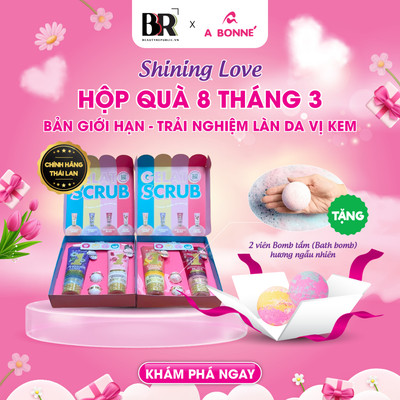 [Hộp Quà Premium 8/3 ] Combo Kem Tẩy Tế Bào Chết Gelato Abonne' 300g Hạt Mịn Chăm Da Sáng Dành cho Mặt và Body