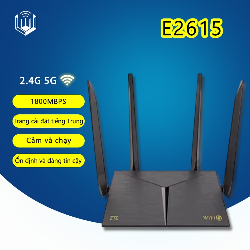 Bộ Phát Wifi6 ZTE E2615 chuẩn Ax1800Mbps Router wifi - Hàng Cũ