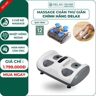 Máy Massage Chân DELAX Giảm Đau Thư Giãn Bàn Chân 3 Chế Độ Nhiệt Hồng Ngoại Giảm Đau MSC06