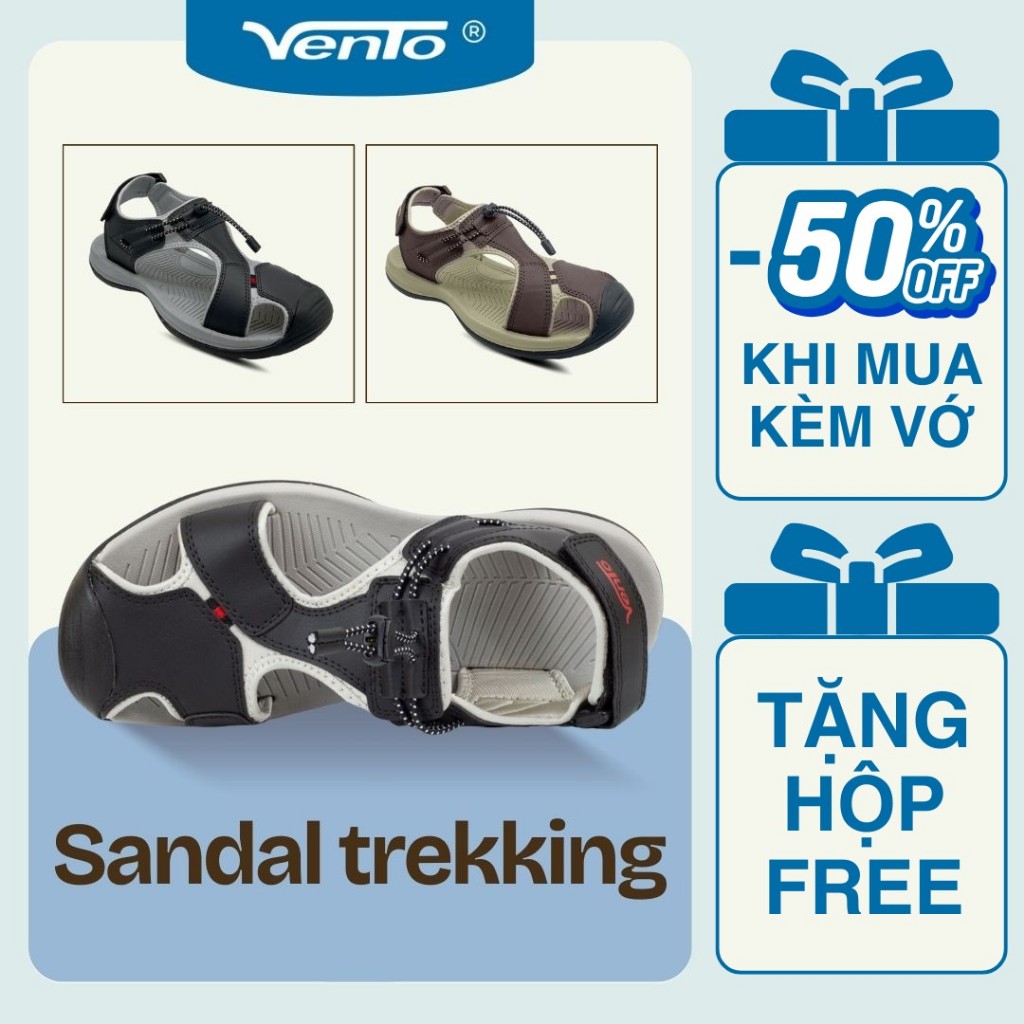 Sandal Nam Treking chính hãng Vento/Rova đi phượt, leo núi, treking , chống trơn trượt SD7609-RV626
