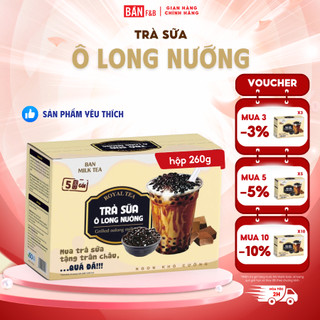 Trà Sữa Ô Long Nướng Hộp 260g Đậm Vị Trà, Thơm Ngon - Bản F&B
