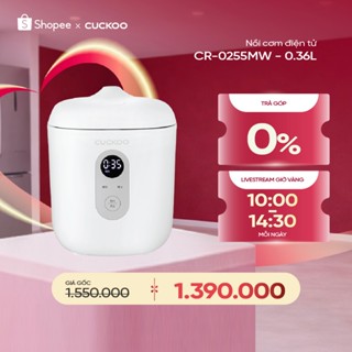 Nồi cơm điện Mini Cuckoo 0.36L CR-0255MW - Lòng nồi chống dính - Hàng chính hãng