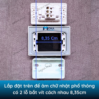 Mặt che mưa chống nước cho công tắc ổ điện ngoài trời LiOA, Vanlock cao cấp