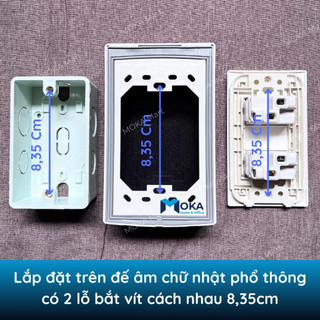 Mặt che mưa chống nước cho công tắc ổ điện ngoài trời LiOA, Vanlock cao cấp