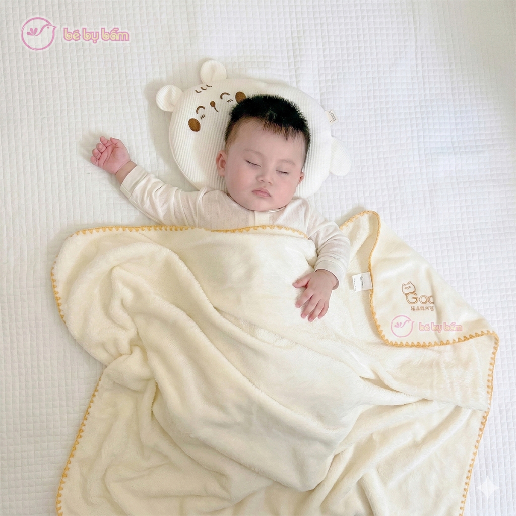 Chăn lông tuyết cho bé yêu, mềm mại, thoáng mát - Quà tặng của nhãn hàng TÃ BỈM GOOBY, chính hãng