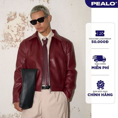 Áo khoác da khoá zip YKK PEALO chất liệu microfiber form crop - Bassline Jacket SPT4